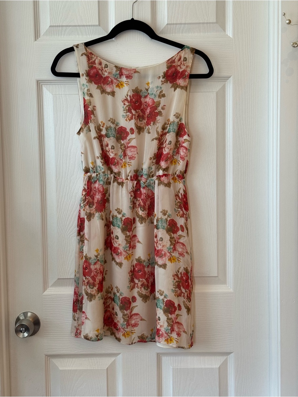Alice + Olivia 100% Silk Floral Chiffon Blouson Mini Dress